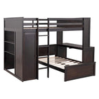 Cama alta matrimonial con cama individual independiente