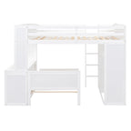 Cama alta matrimonial con cama individual independiente