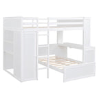 Cama alta matrimonial con cama individual independiente