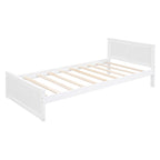 Cama alta matrimonial con cama individual independiente