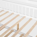 Cama casa de tamaño matrimonial con cama nido individual