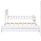 Cama de plataforma con cama nido y cajones