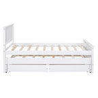 Cama de plataforma con cama nido y cajones