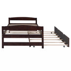 Cama con plataforma doble con cama nido doble