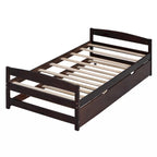 Cama con plataforma doble con cama nido doble