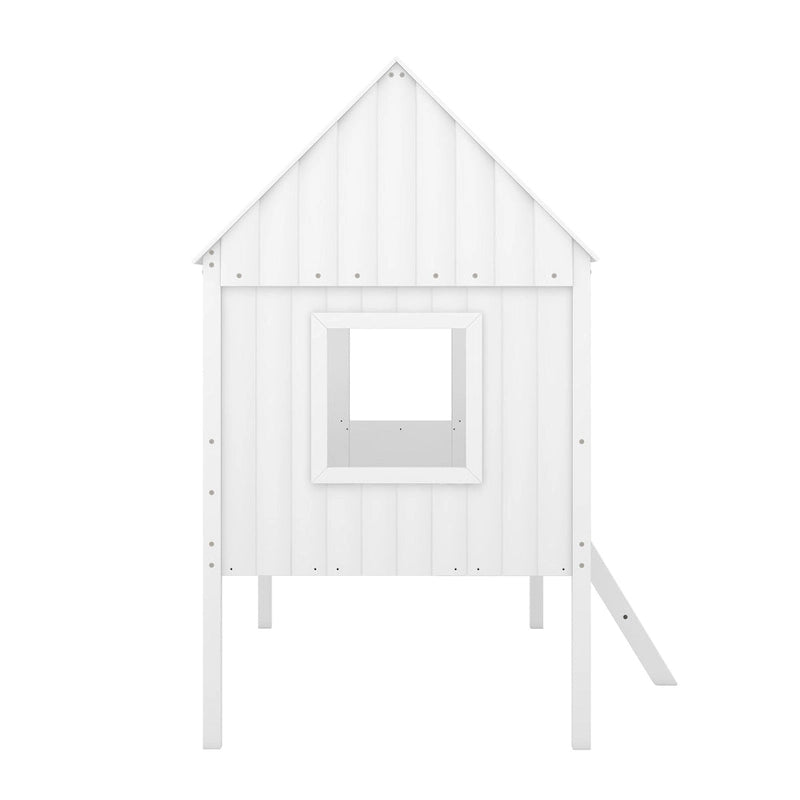 Cama baja tipo casa tamaño Twin