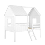 Cama baja tipo casa tamaño Twin