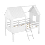 Cama baja tipo casa tamaño Twin