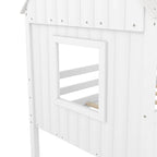 Cama baja tipo casa tamaño Twin