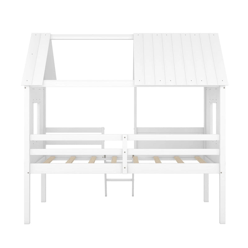 Cama baja tipo casa tamaño Twin