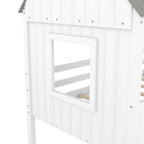 Cama baja tipo casa tamaño Twin