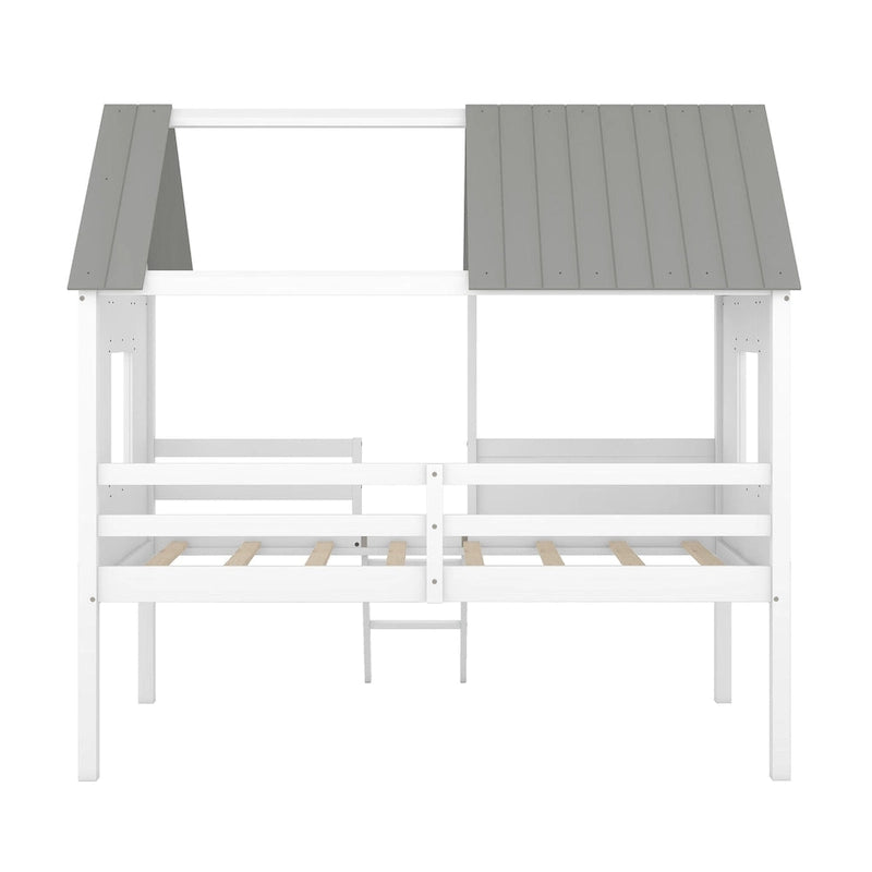Cama baja tipo casa tamaño Twin