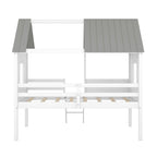 Cama baja tipo casa tamaño Twin