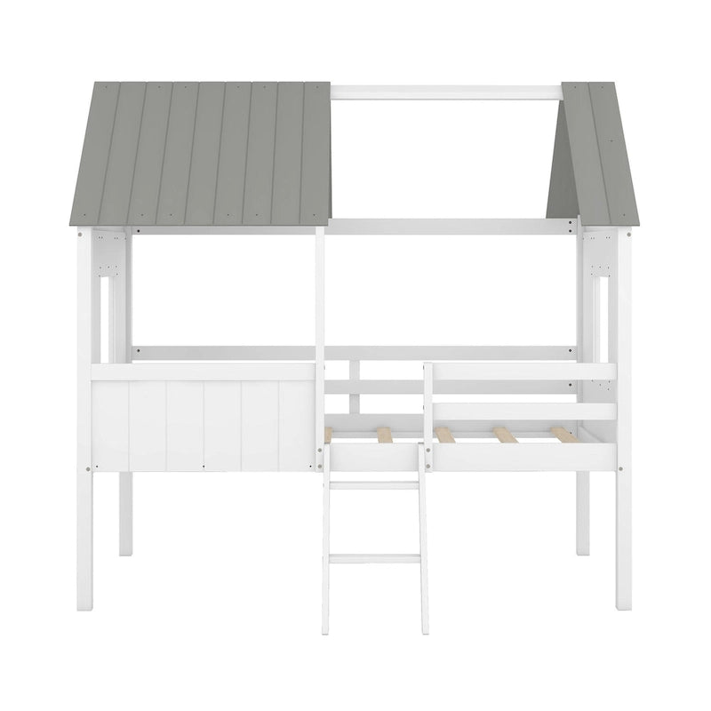 Cama baja tipo casa tamaño Twin