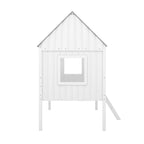 Cama baja tipo casa tamaño Twin