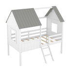 Cama baja tipo casa tamaño Twin