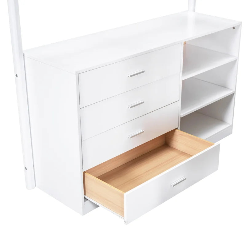 Cama alta de forro polar Teddy de tamaño matrimonial