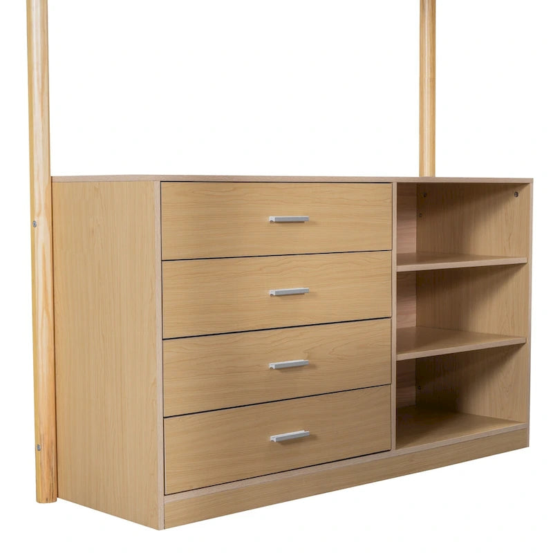 Cama alta de forro polar Teddy de tamaño matrimonial