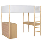 Cama alta de forro polar Teddy de tamaño matrimonial