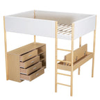 Cama alta de forro polar Teddy de tamaño matrimonial