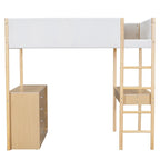 Cama alta de forro polar Teddy de tamaño matrimonial