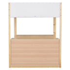 Cama alta de forro polar Teddy de tamaño matrimonial