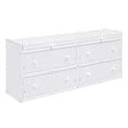Cama alta de madera de tamaño individual con escritorio retráctil y 4 cajones