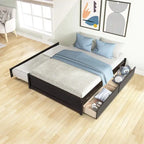 Cama Matrimonial con Cama Nido Individual y Dos Cajones
