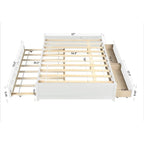 Cama Matrimonial con Cama Nido Individual y Dos Cajones